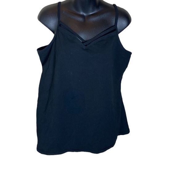 Torrid tank top cami 4x black criss cross fox cami - Picture 4 of 5